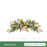Artificial Christmas Wall Hanging with Rattan and Pine for Window and Wall Decor