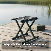 Folds Flat extremely slender Folding Seat Space-Saving Extremelyspace-efficient Travel Seat Lightweight foldable Stool Quick Setup for Travelers, Outdoor aficionados, Train trip, Queuing, outdoor meals, Camping