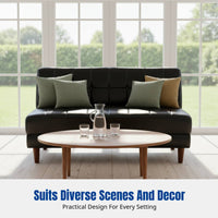 Nordic Modern Minimalist Leather Sofa for Small Apartment, Living Room, Office, L-Shaped Corner