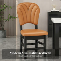Cream aesthetic Upholstered rearrest Stool Modern Minimalist Design Dining Chair Fully Assembled Seating Furniture Easy to Assemble for Homeowners, Restaurant Owners, Interior Designers, Hotel, Living Room