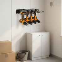Power Tool Storage Rack Space Saving Wall Mounted Drill Holder Power Tool Organizer