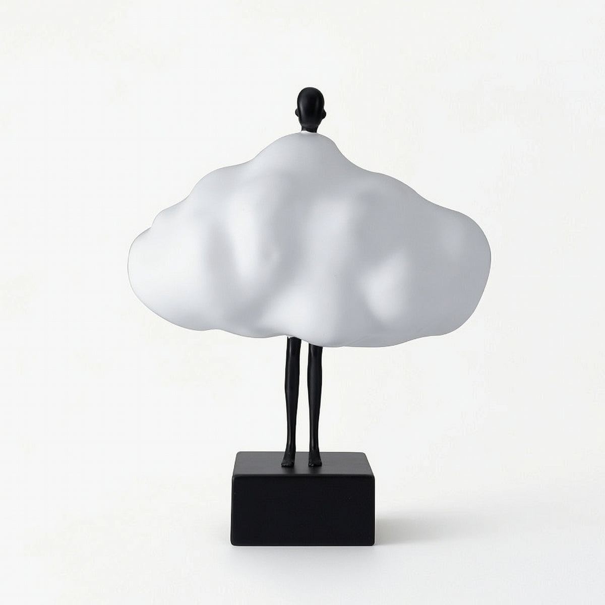 Cloud Figurine Modern Humanoid Statue Abstract for Entryway Table, Minimalists