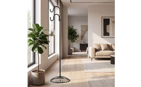 Double Shepherds Hook Stand Heavy Duty Dual Hook Plant Stand Garden Pole Weather-Resistant Space-Saving for Gardeners, Patio