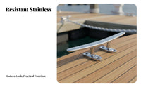 Stainless Steel Dock Cleat Sturdy Duty Yacht Rope Cleat Rust Resistant for Marina Crew, Pier