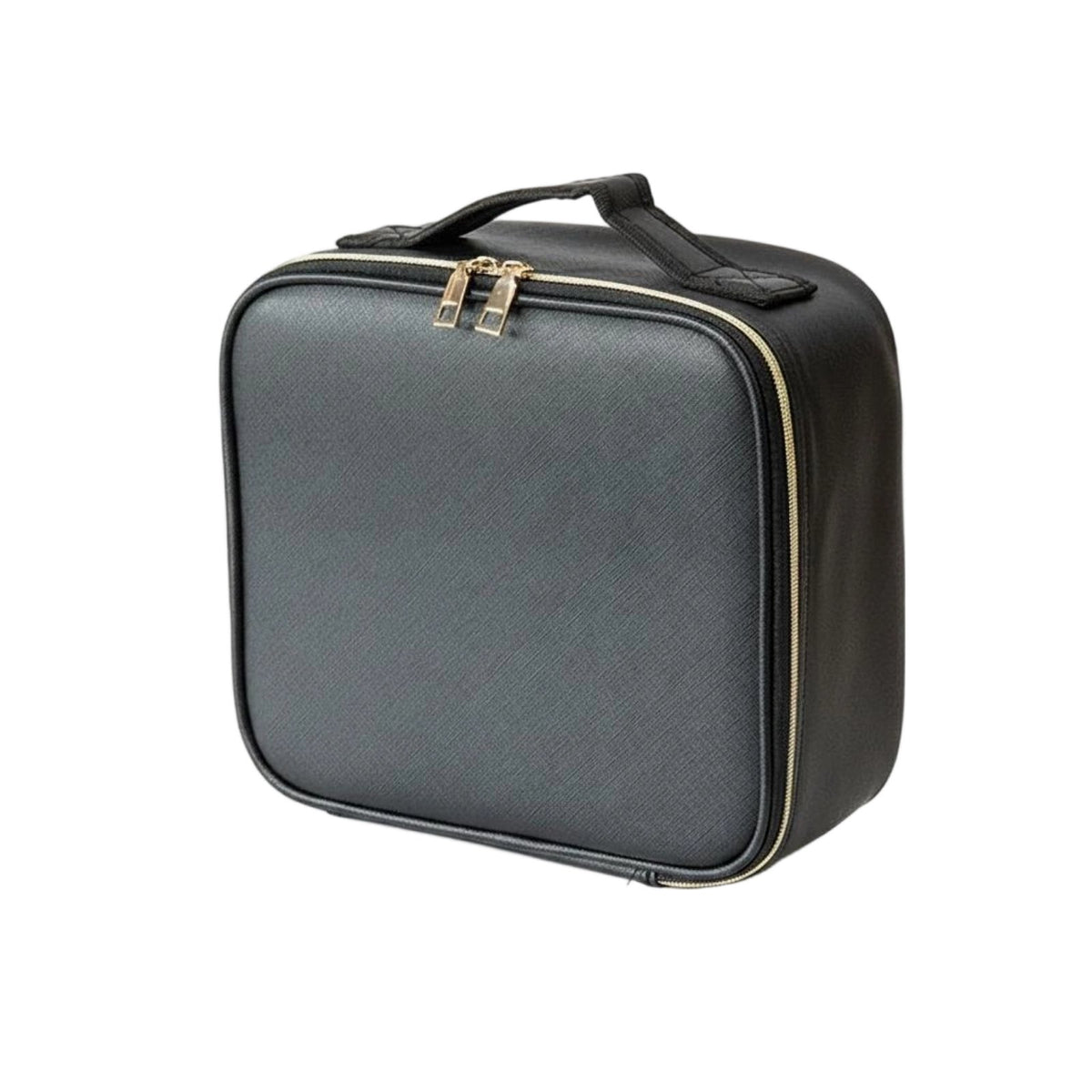 Dimmable Brightness Portable Vanity Case with LED Light USB Rechargeable Makeup Train Case with LED Mirror