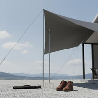 Stainless Steel Tent Pole Heavy Duty Tarp Pole Rust-Resistant Canopy Support Rods for Outdoor, Beach, Backyard