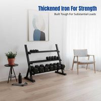 Dumbbell Rack, Multi-Functional Storage Stand, Home Gym Equipment, Barbell Holder, Weight Plate Organizer, Space-Saving Design