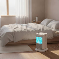 Upright Desktop Cooling Fan Compact Semiconductor Cooling Fan Personal Air Circulator Portable for Desk, Office, Bedside