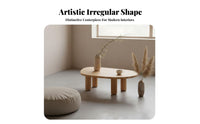 Irregular atmosphericShaped Low Stand tranquil-asymmetry Design Irregular Shaped Tripod Table Minimalist and design Living Room Furniture for Home Decorators, Guesthouse