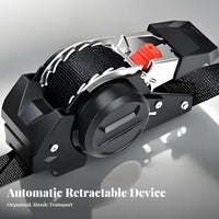 Tangle-Tangle-Less Automatic Retractable Tie-down Strap Long-Lasting Self-Retracting Cargo Strap Easy to Use for Movers, Hauling Vehicle