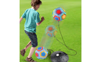 Tethered Soccer Practice Aid with Weighted Base Portable Soccer Return Practice Aid Elastic Stable for Backyard
