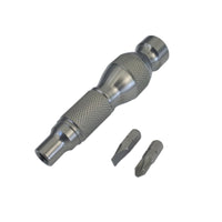 Screwdriver Handle with Bit Holder Compact Screwdriver Handle Solvent Resistant Manual Driver with Bits for Hobbyists