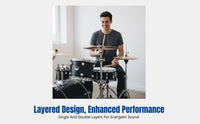 Drum Hi-Hat Jingle Cymbal, Brass Percussion Accessory, Decorative Sound, Single/Double Tier, ABS Material