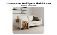 Straight-Line Settee Nordic Aesthetic Sofa Modern design Living Room Furniture for Apartment Dwellers, Office Managers, Small Spaces, Home, Lounge Area