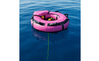 Pink PVC floats Lightweight and Portable Inflatable Dive floats Multiple D-Rings Water Sports Gear for Freedivers, Sea