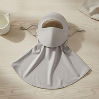 Cooling Face Cover with Drinking Opening Breathable Full Face Sun Cover Powerful Barrier Neck Gaiter for Beach