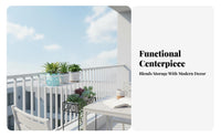 Hanging Design over-the Planter Holder Space-Saving ing Shelf Single Tier Garden Accessory Rust-Resistant for Gardeners, Apartment Dwellers, Homeowners, Balcony, Patio, Porch, window sill ledge