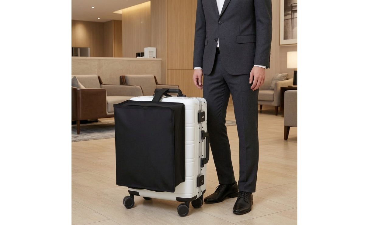 Easy Access Hanging Luggage Storage Bag | Water-Resistant, Rolling Luggage Hanging Bag, for Travel