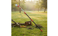 Adjustable Height Extendable Pole Pruner Wide Opening Design Telescopic Tree Trimmer SK5 Steel Blade High Reach Tree Pruner Reinforced Nylon Rope for Orchard, Park Maintenance