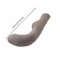 Full Body Maternity Pillow Removable and Washable Cover Side-Rest Support Cushion Support Pillow for Women