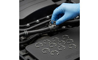 18 Pieces Quick Connector Retaining Clip Assorted Sizes Automotive Hose Retainer Clip Set for Mechanics, DIY Enthusiasts