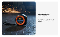 Automatic-Locking Tape Measure High Exact Automatic-Locking Measuring Tape Waterproof Drop-Resistant for Professionals, Job Site