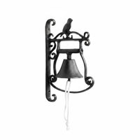 Rustic Dinner Bell Entry Chime Hand Operated Vintage Wall Residence Bell Decoration for Patio, Front Door