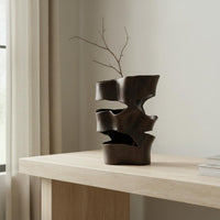 Resin Sculpture Vase Luxury Look Modern Resin Vase Home Decor for Lobby
