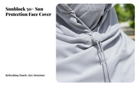 Cycling Sun Hood Protection Balaclava Face Cover Hooded Face Cover Moisture-Wicking Full Coverage Sun Cover Lightweight