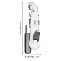 EN 341 Rope Descender Side Brake Handle Hand Descender Aluminum Alloy Rope Clamp Compact for Climbers, Rescue Workers, Caving, Elevated Work, Hoisting