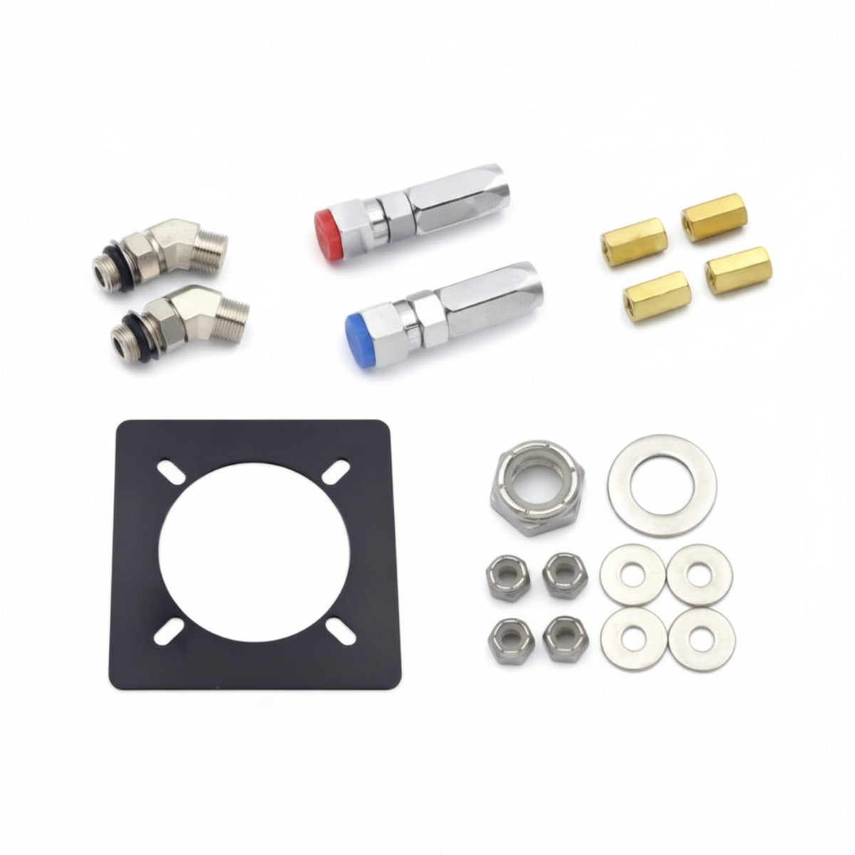 Steering Wheel Mounting Kit with Fittings High-Strength Boat Steering Linkage Set Quick-Join