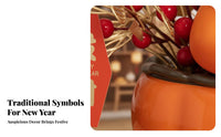 Fortune Fruit Table Decor Festive Atmosphere Chinese New Year Good Luck Ornament Traditional Symbols Chinese New Year Decoration Kit for Entryway