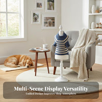 Stable Base Pet Mannequin Torso Lightweight Dog Clothes Display Form Easy to Assemble Cat Apparel Mannequin Elegant Design for Online Sellers, Boutique Owners, Crafters, Product Photography, Retail Shop S, Craft Fairs, Clothing Shop