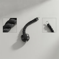 Coated Tricep Rope with Rubber Ends Compact Tricep Rope Long-Lasting Pulldown Attachment Comfortable for Athletes, Strength Training