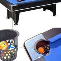 6 Pieces Easy to Install Pool Table Pocket with Screws Screw-on Billiard Ball Pockets Replacement Drop Net Bag Heavy-Duty for Game Room