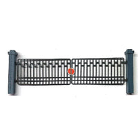 Authentic Looking Model Railway Gate Realistic Realistic Appearance Train Depot Gate Miniature Scene Prop Locomotive Yard Entrance Miniature for Railroad Modelers, Layout