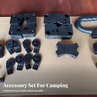 18 Pieces Long-Lasting Folding Wagon Plastic Parts Easy Installation Collapsible Cart Plastic Components Lightweight for Beach, Gardening