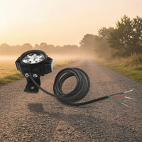 Electric Bike Headlight Waterproof LED Headlight with Mounting Bracket Wired Electric Bicycle Front Light Easy to Install