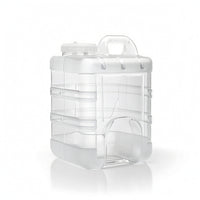 Water Container with Tube Wide-Mouth Square Water Container Rigid for Campers