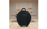 Wheeled 22 Inch Cymbal Bag Portable Rolling Cymbal Bag Easy to Storage Gear Music Gear Heavy-Duty for Drummers, Travel, Stage