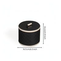 Jewelry Box with Handle Compact Small Container Slim for Dresser, Vanity