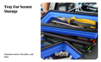 Large Capacity Foldable Attractive Parts Tray Easy to Clean Attractive Parts Tray Non-Scratch for DIY Enthusiasts, Auto Repair, Workshop