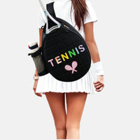 Large Capacity Tennis Backpack Portable Badminton Racket Bag Double Shoulder Straps Pickleball Racket Bag Stylish Design for Outdoor, Sports Court
