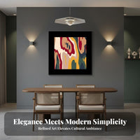 French Retro Song Dynasty Design Art Crafted Tic Decor Framed Canvas Wall Art Ready to Hang Antique Design Wall Hanging for Interior Decorators, Gift Givers, Plant Lovers, Living Room, Bedroom, Hallway, Kitchen