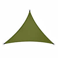 Foldable Triangle Sun Shade Sail Rainproof Triangular Shade Sail Resistant Triangle Sun Canopy Sunshade for Patio, Garden, Backyard, Camping