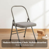 Foldable Design Iyengar Mind-Body Chair Multifunctional Folding Mind-Body Chair Sturdy Construction Fitness Equipment Space-Saving for Home Gym