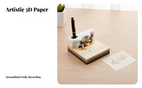 Tear-off Sculpture Calendar Creative Gift Tear Away Sculpture Calendar Multi-Functional Paper Carving Note Block for Colleagues, Home, Bedroom, School