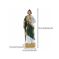 Gift Shepherd's Crook Holding Figurine Ornamental Display Good Herder Figurine Matte Finish for Christmas