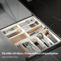 8 Pieces Expandable Compartment Organizer adaptable for Desk, Office Workers