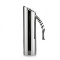 Polished Stainless Steel Pitcher Mirror Finish Metal Water Pitcher Silver Carafe Sturdy for Home Kitchen, Taverns